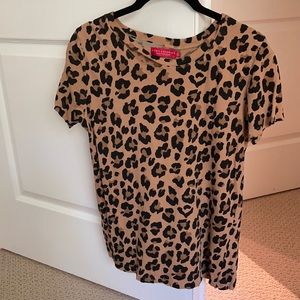 N philanthropy leopard t shirt